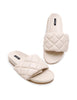 LUCKY LAST | Quilted Slide | Cream