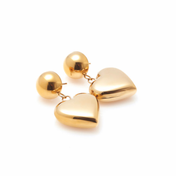 Cupid Drop Earrings | Gold