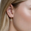 Ear Cuff | Gold & Clear Cubic Zirconia