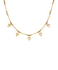 Hyacinth Necklace with Rose Quartz | 22k Gold Plate