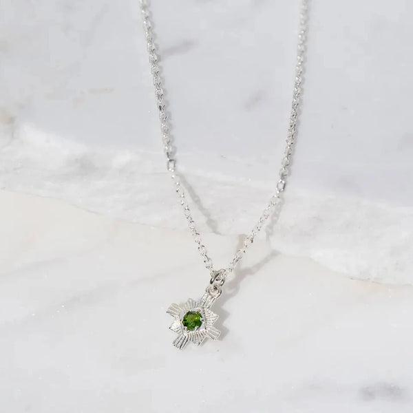 Inka Necklace | 925 Sterling Silver | Chrome Diopside