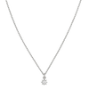 Stella Necklace | Sterling Silver | White Zircon
