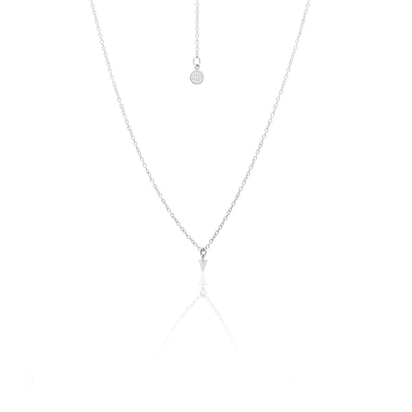 Superfine Mini Spike Necklace | Silver
