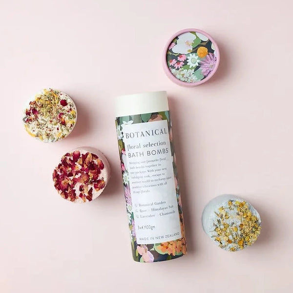 Floral Bath Bomb Tube | Trio