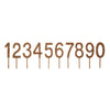 Gold Number Toppers