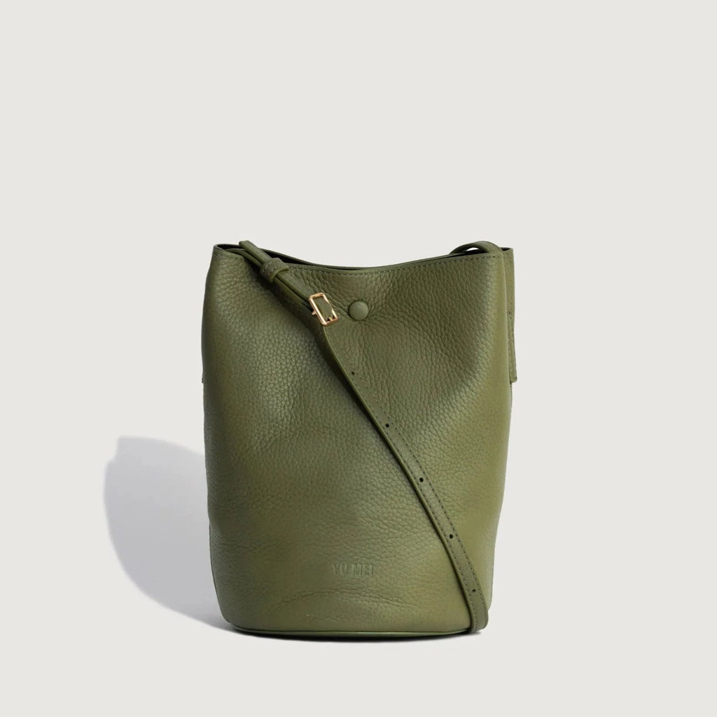 Phoebe Bucket | Green Moss | Deer Nappa