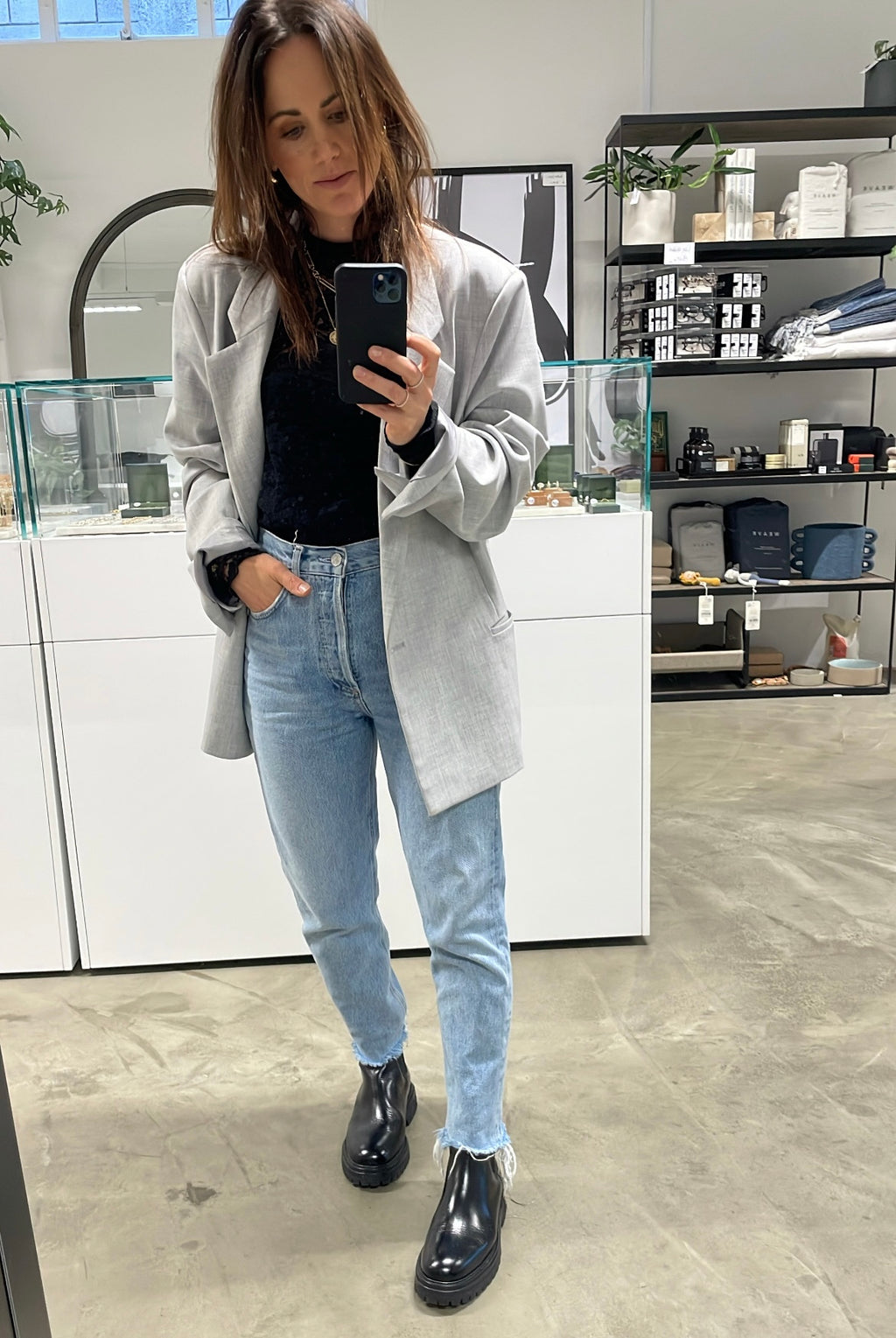 Lucie Boot | Shiny Black