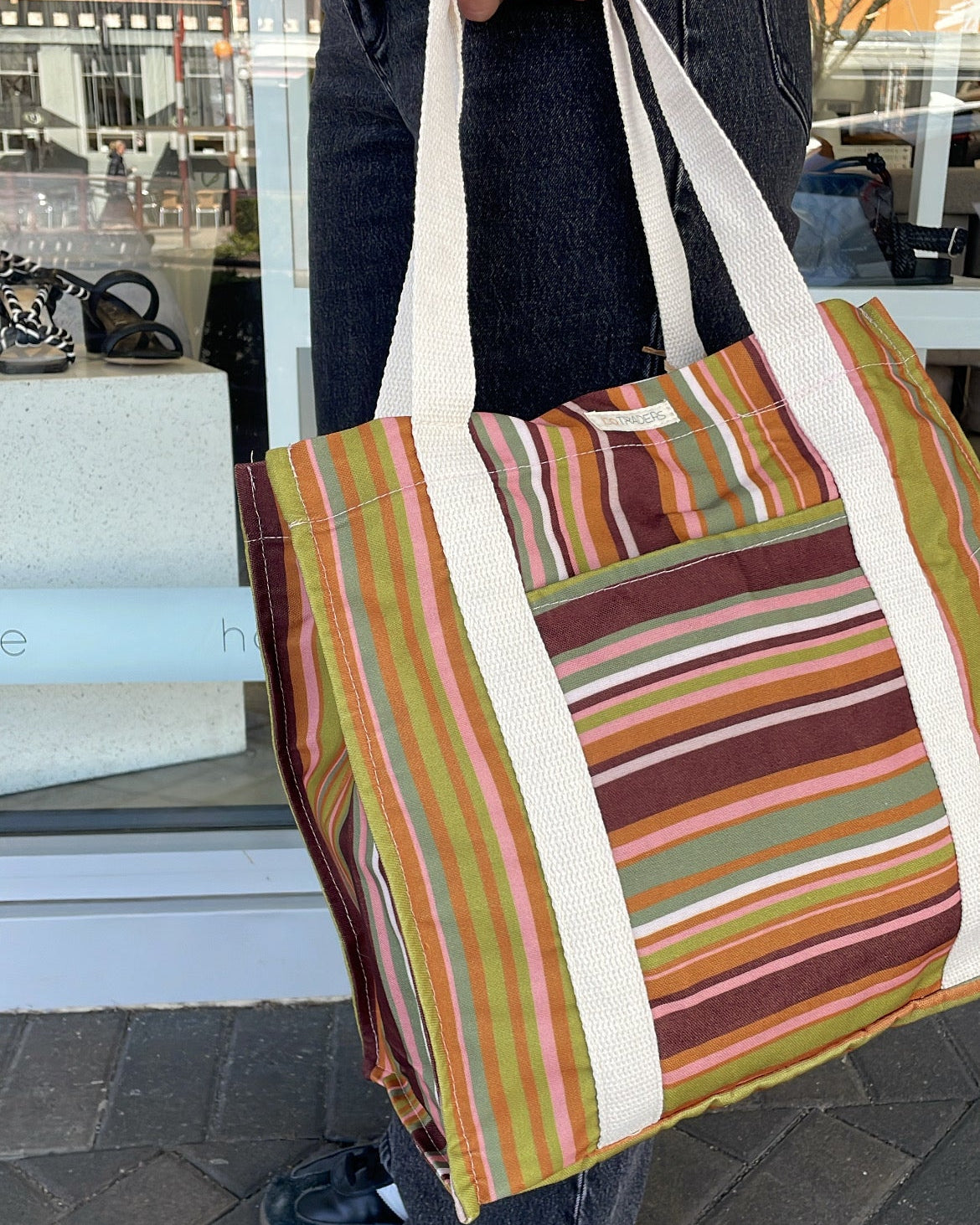 Market Bag | Licorice Stripe