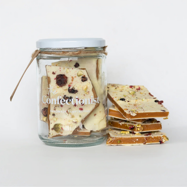 White Chocolate Summer Berry & Pistachio Toffee | 200g Jar