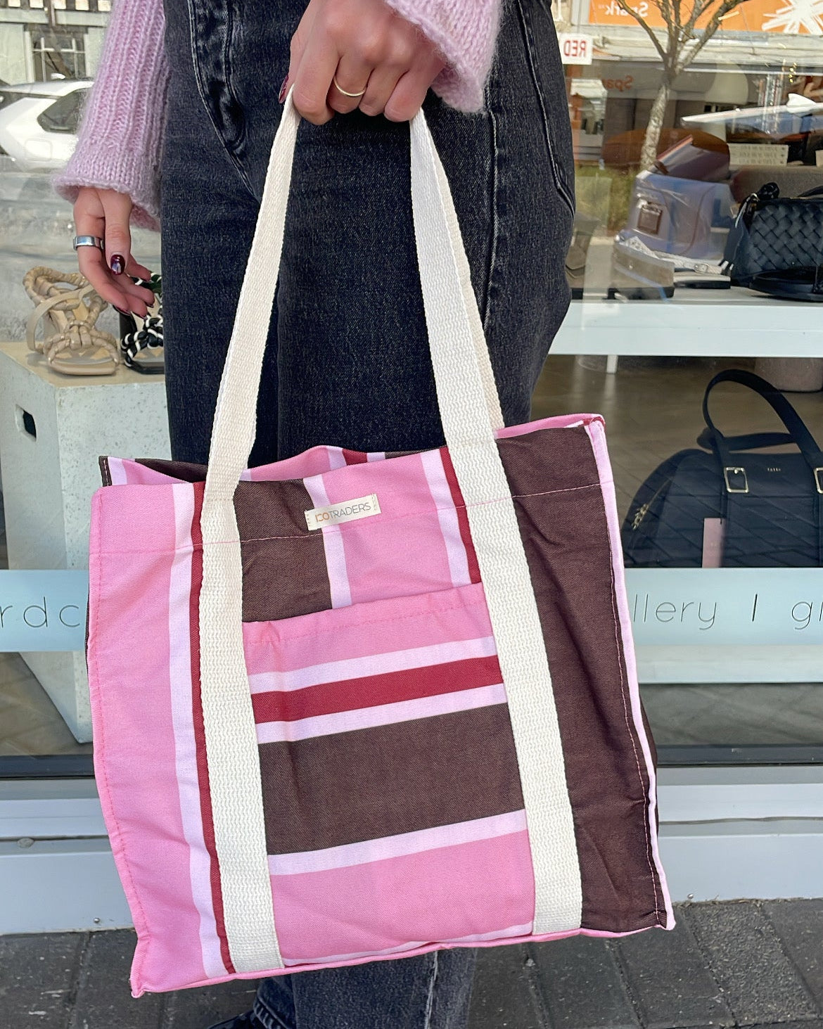 Market Bag | Toffee Apple Stripe