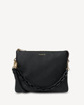 Matilda Crossbody | Black + Tonal Chain