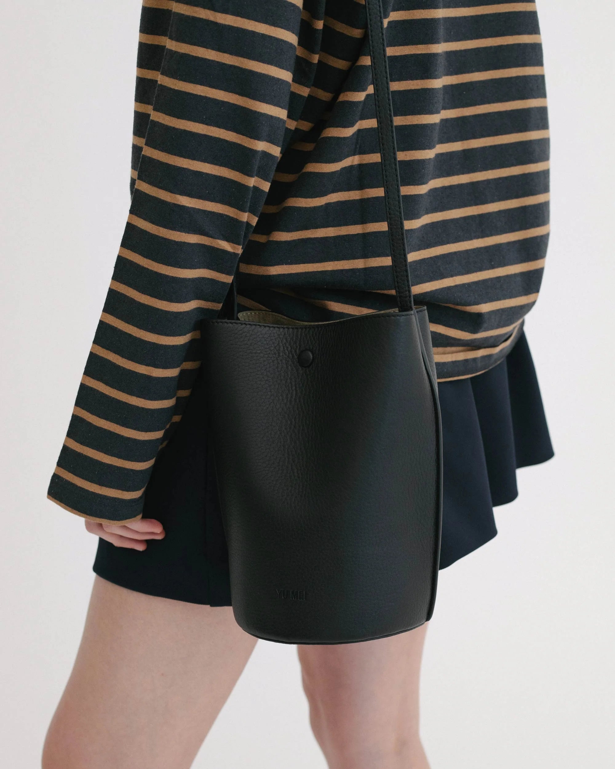 Phoebe Bucket | Black Deer Nappa