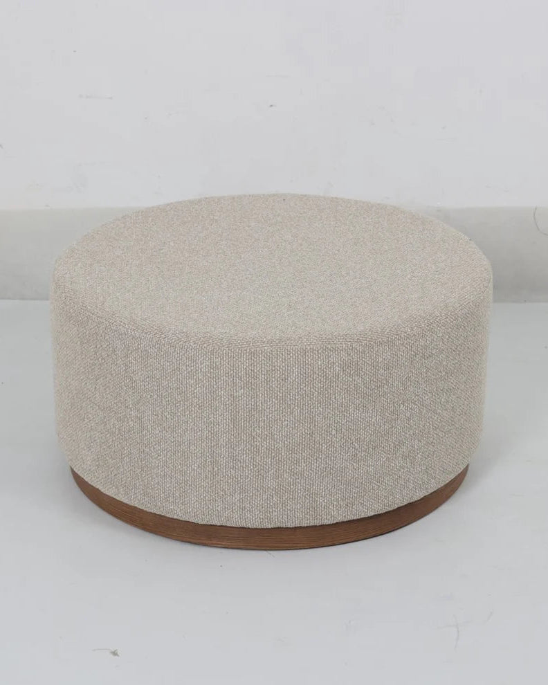 Hickory Large Ottoman | Beige