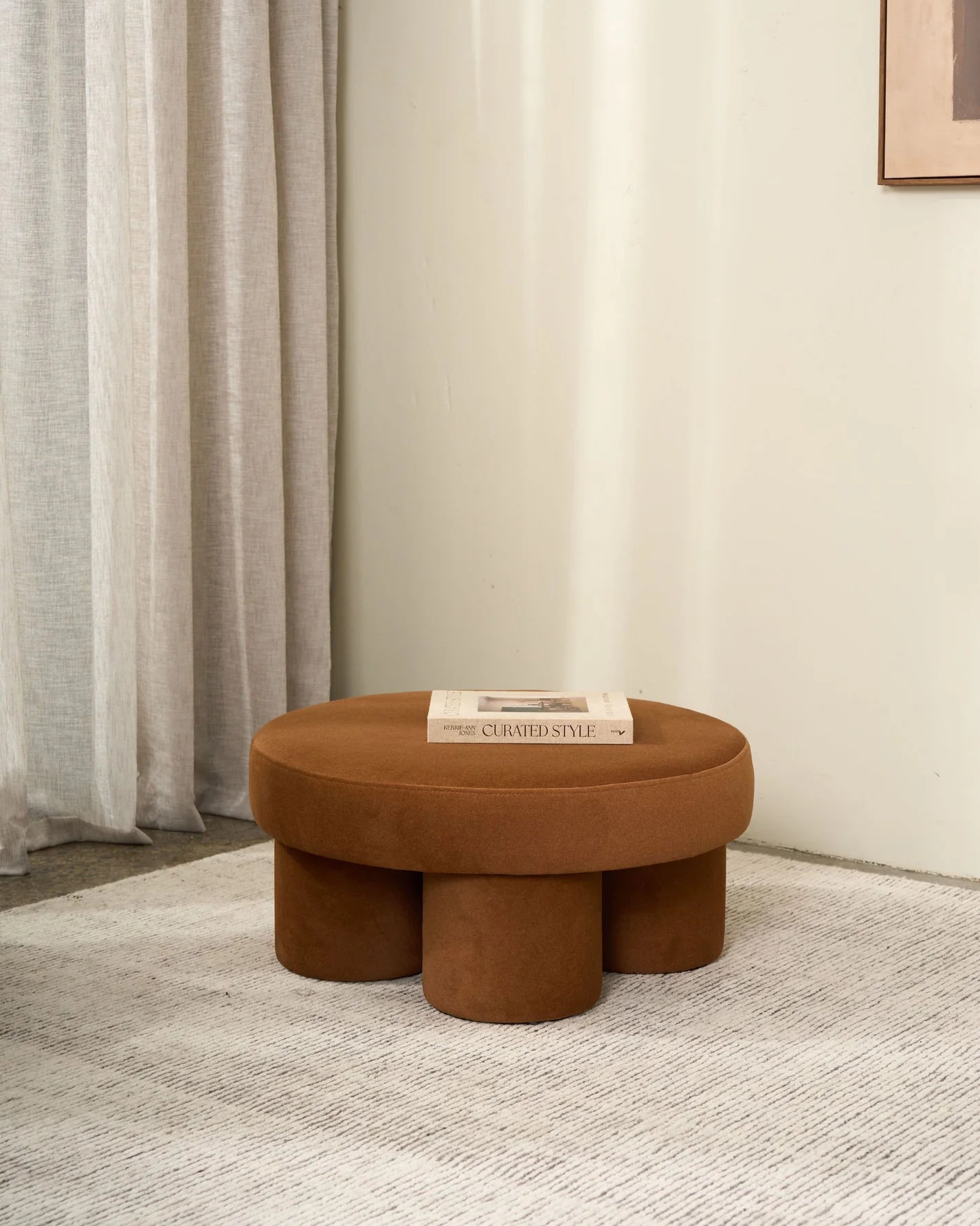 Lume Ottoman | Walnut