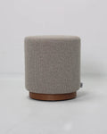Hickory Small Ottoman | Mushroom