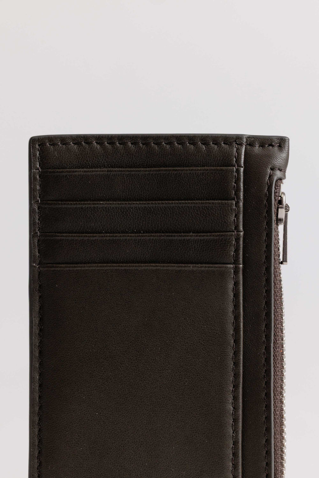 Frank Cardholder | Black Olive Lambskin