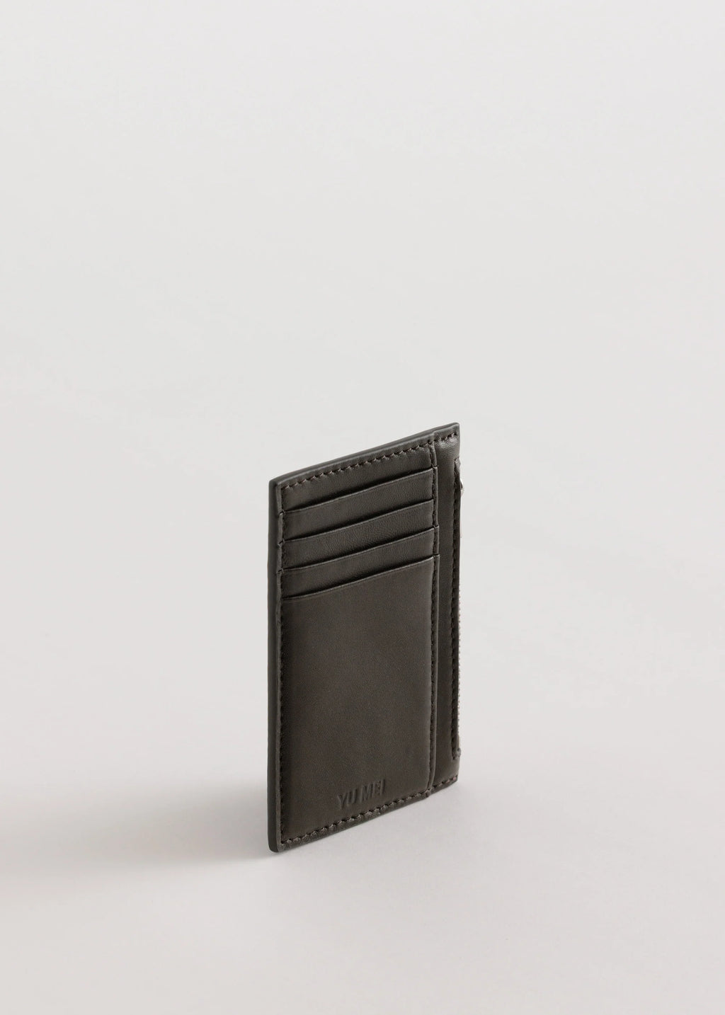 Frank Cardholder | Black Olive Lambskin