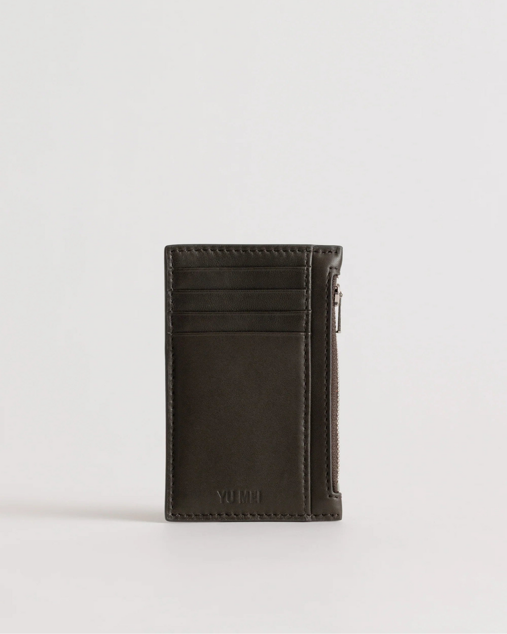 Frank Cardholder | Black Olive Lambskin