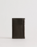 Frank Cardholder | Black Olive Lambskin