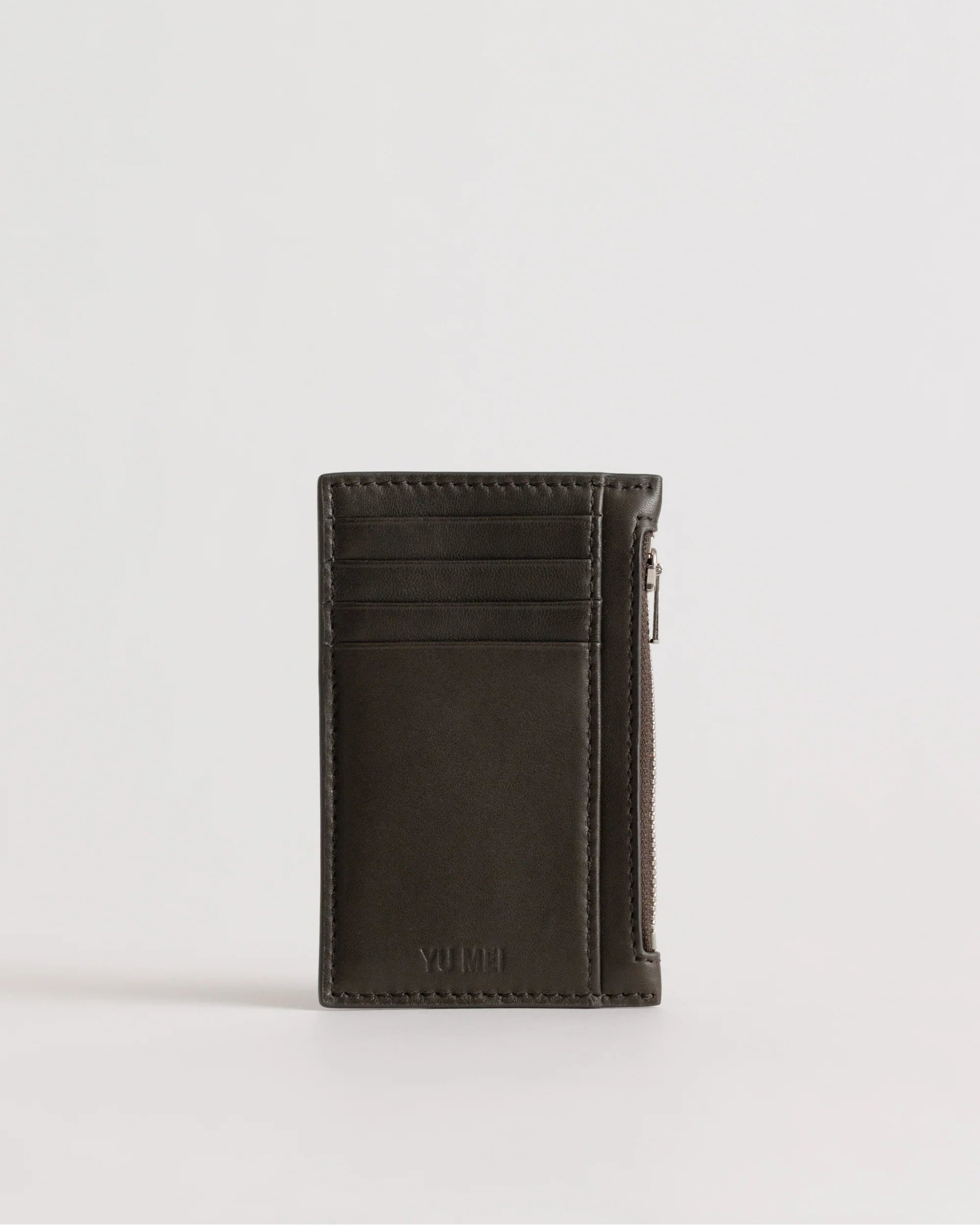 Frank Cardholder | Black Olive Lambskin
