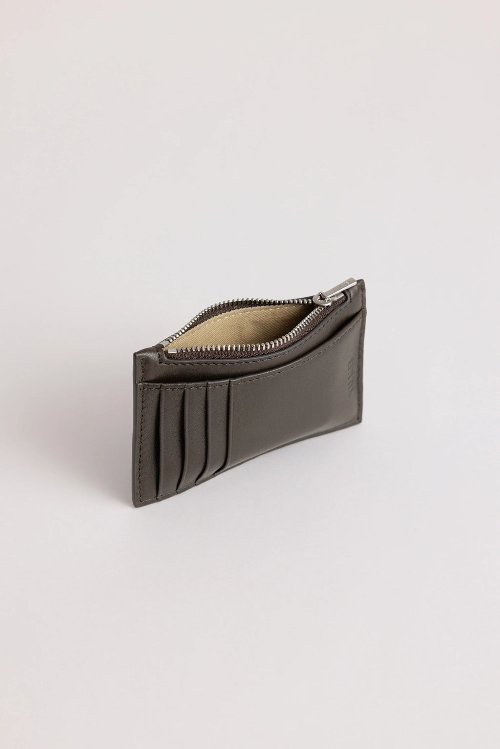 Frank Cardholder | Black Olive Lambskin