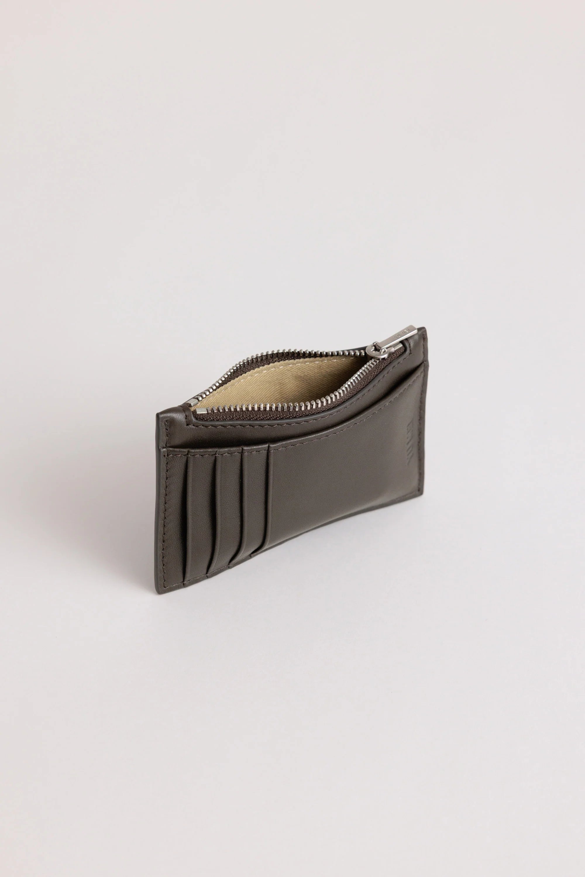 Frank Cardholder | Black Olive Lambskin