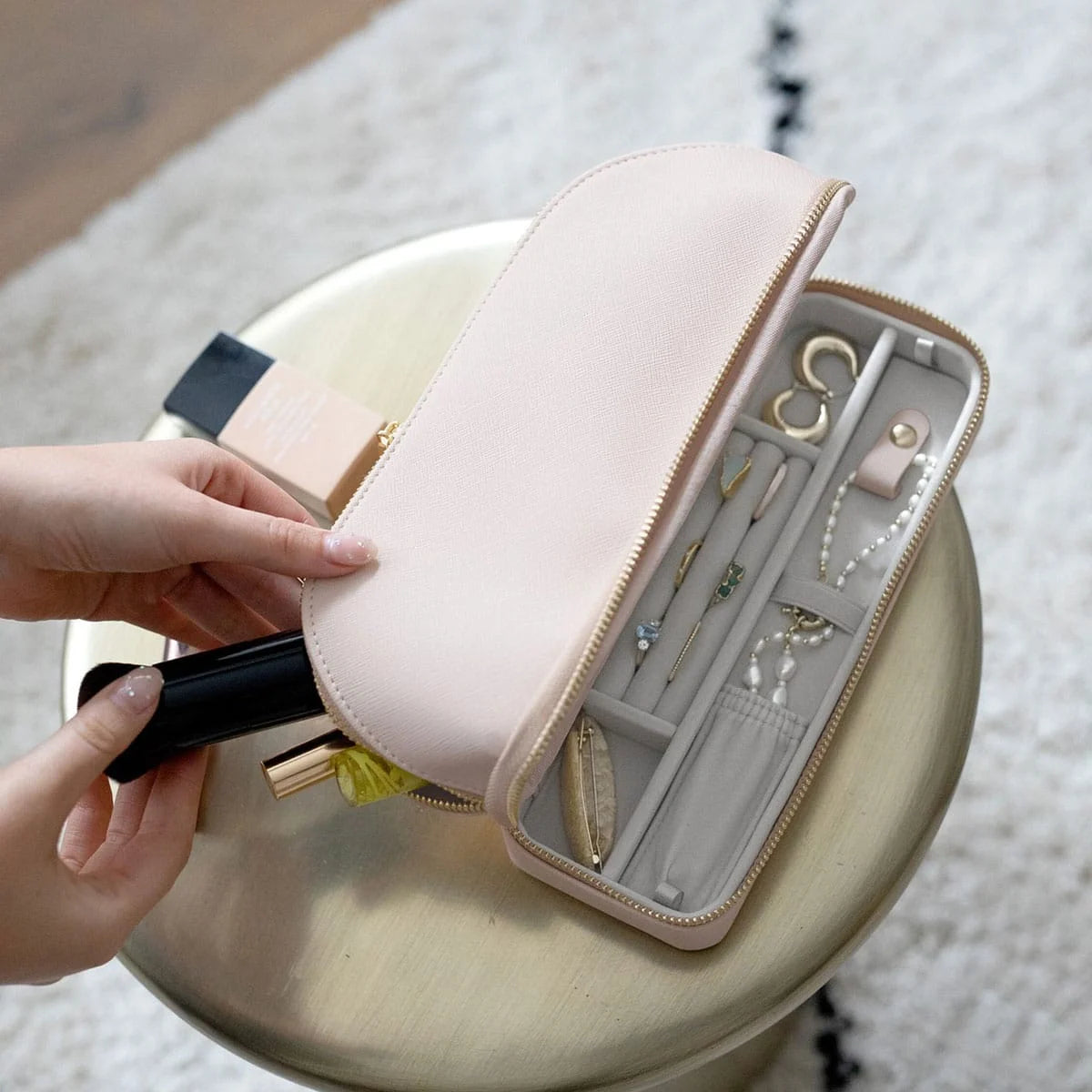 Travel Makeup & Jewellery Bag | Blush