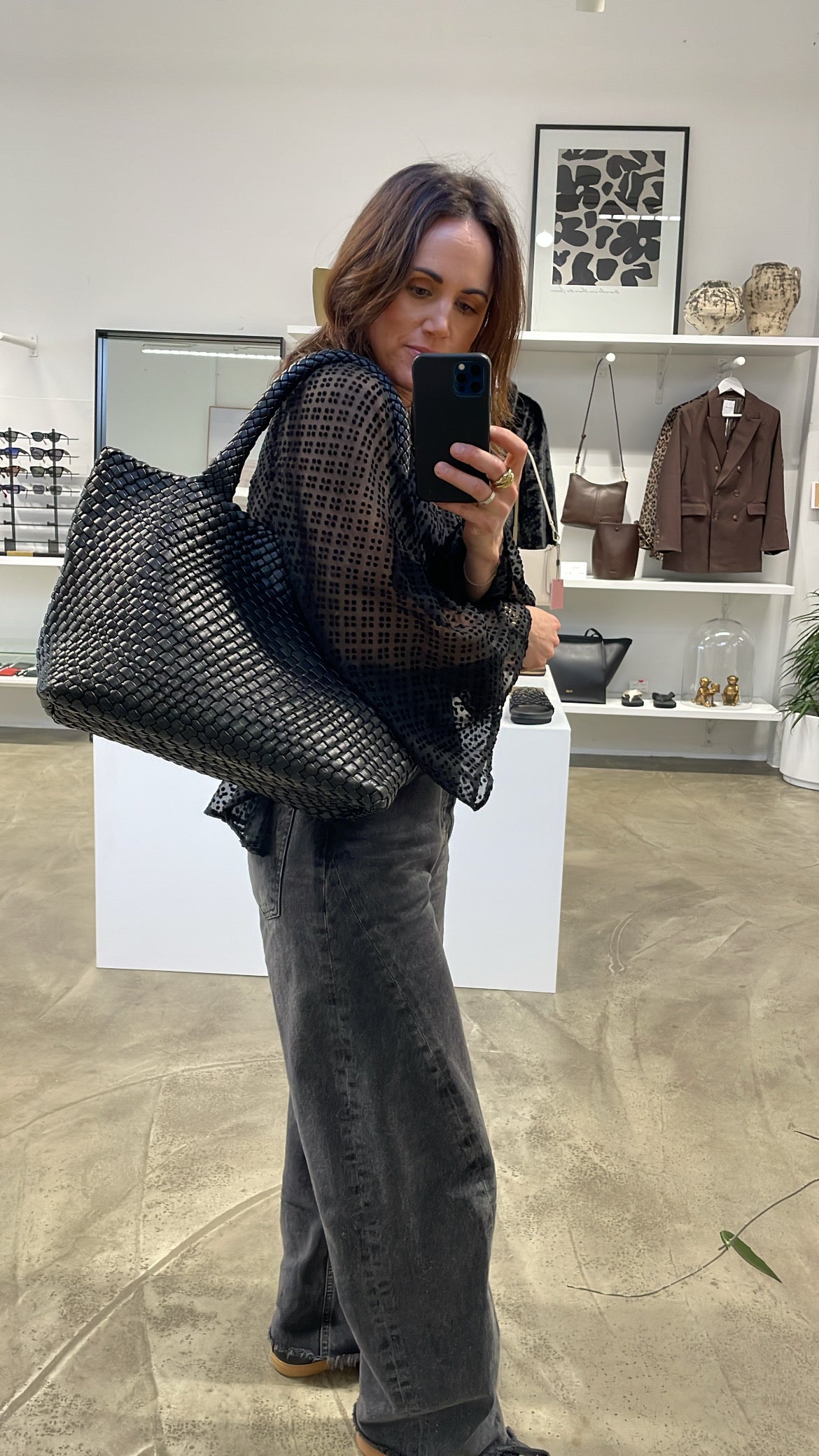 Woven Tote | Black