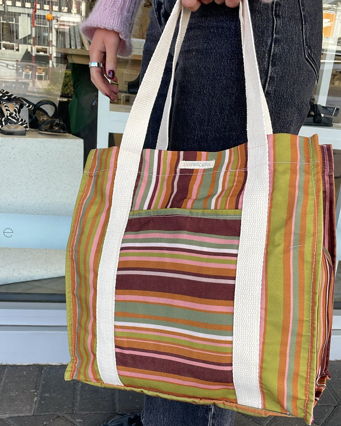 Market Bag | Licorice Stripe
