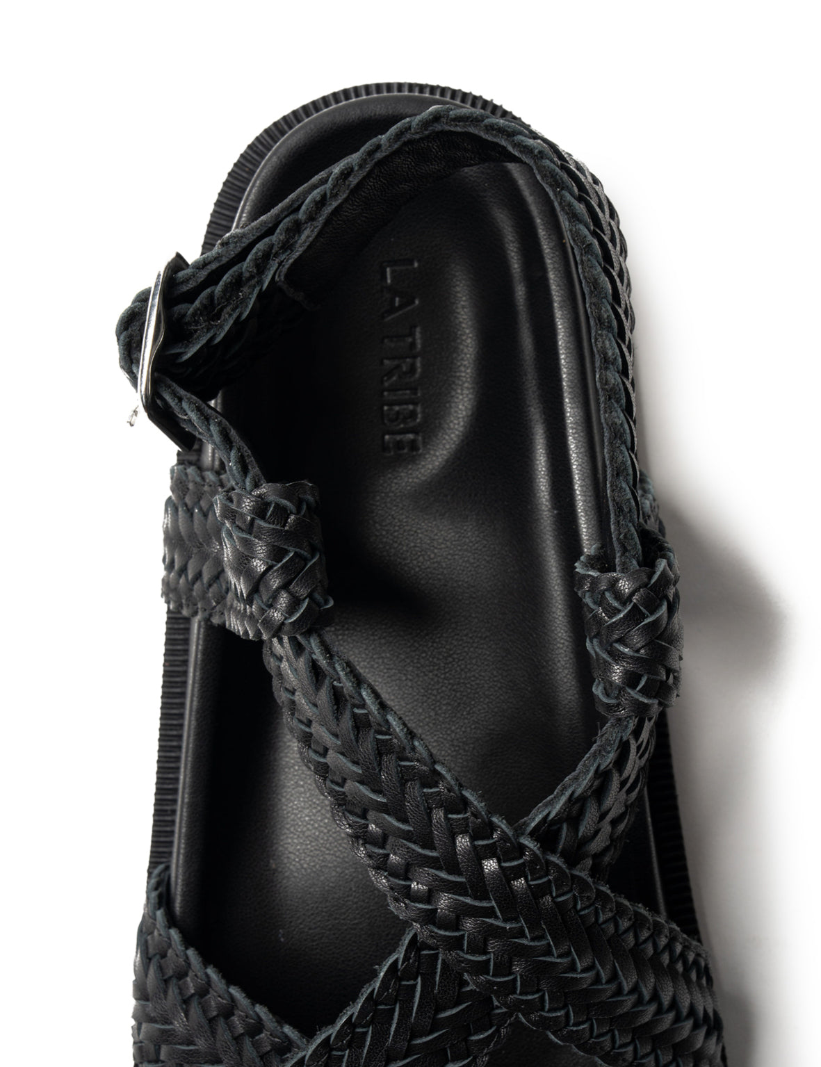 Amara Braided Sandal | Black