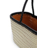 Amelia Woven Bag | Cream/Black