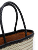 Amelia Woven Bag | Cream/Black