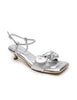 Bow Kitten Heel | Silver