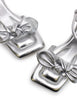 Bow Kitten Heel | Silver