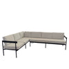 Benson Outdoor Corner Lounging Sofa | Carbon
