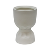 Ceramic Pinched Vase | White