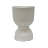 Ceramic Pinched Vase | White