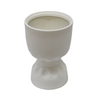 Ceramic Pinched Vase | White