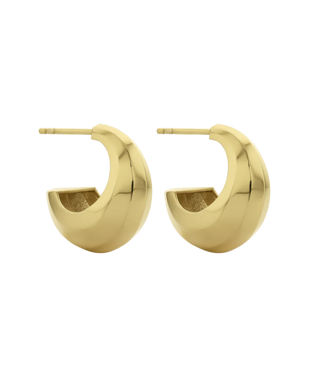 Cira Hoops | 22K Gold Plate