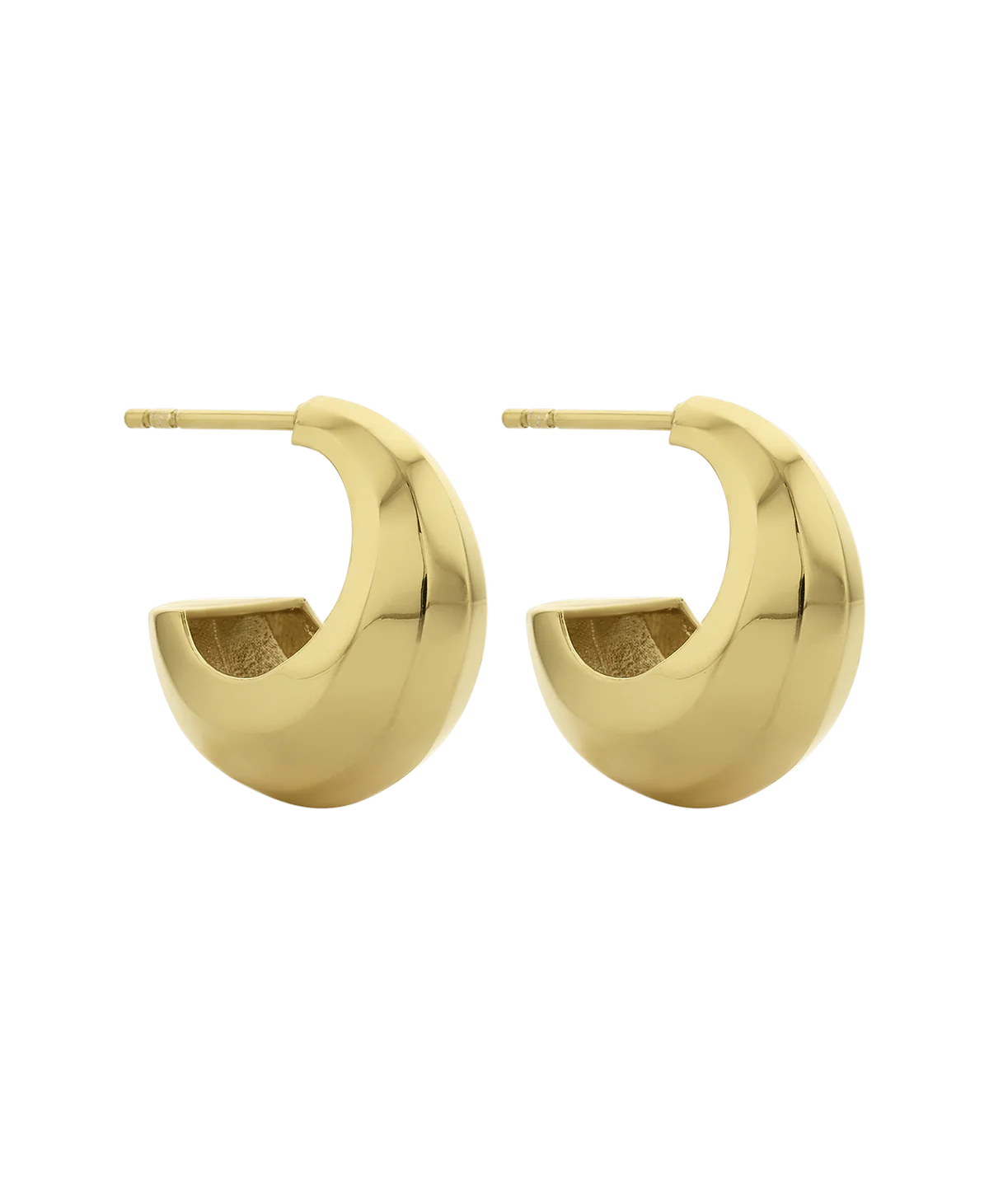 Cira Hoops | 22K Gold Plate
