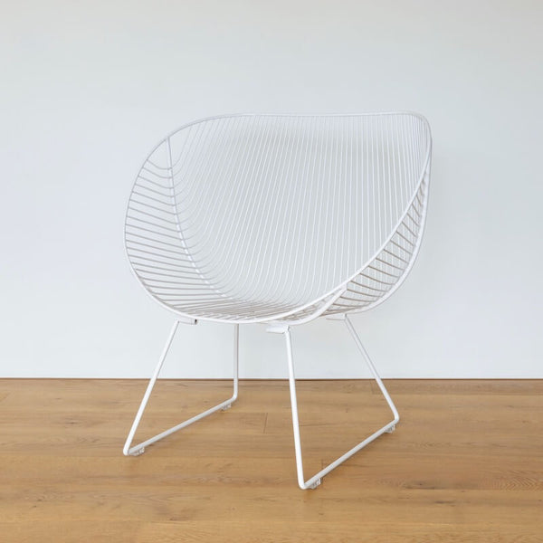 Coromandel Chair | White | Stainless Steel