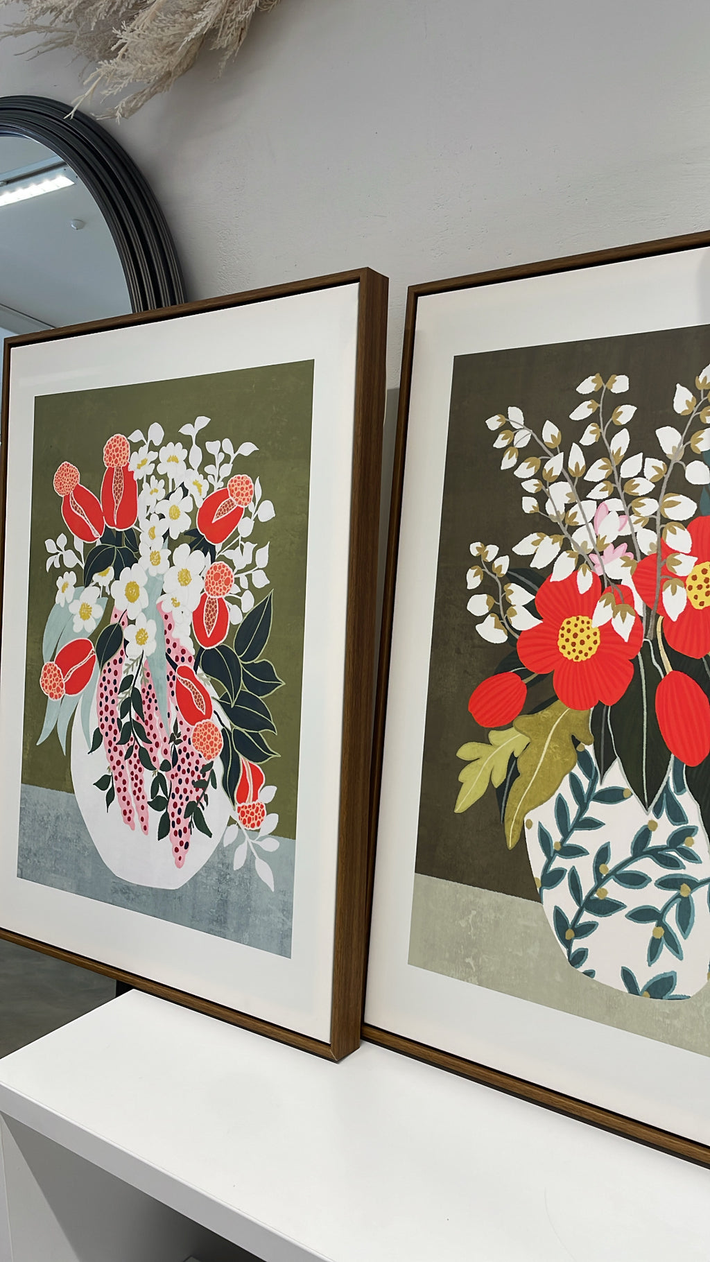 Wall Art Circa Print | Leaf Vase