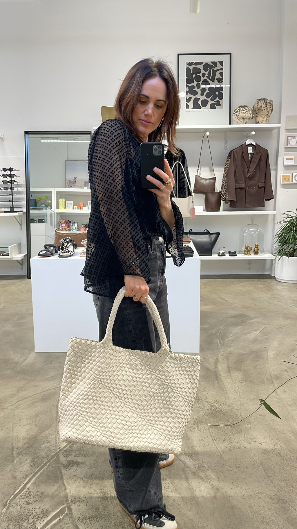 Woven Tote | Cream