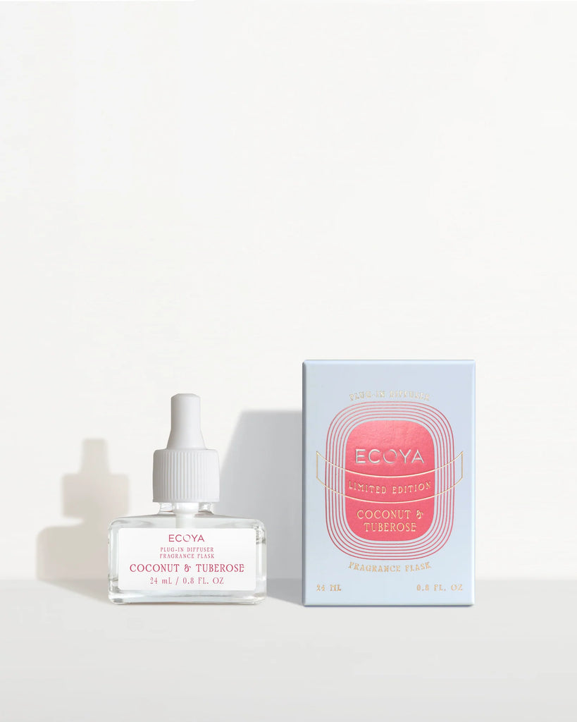 Ecoya Plug-In Diffuser Fragrance Flask | Coconut & Tuberose