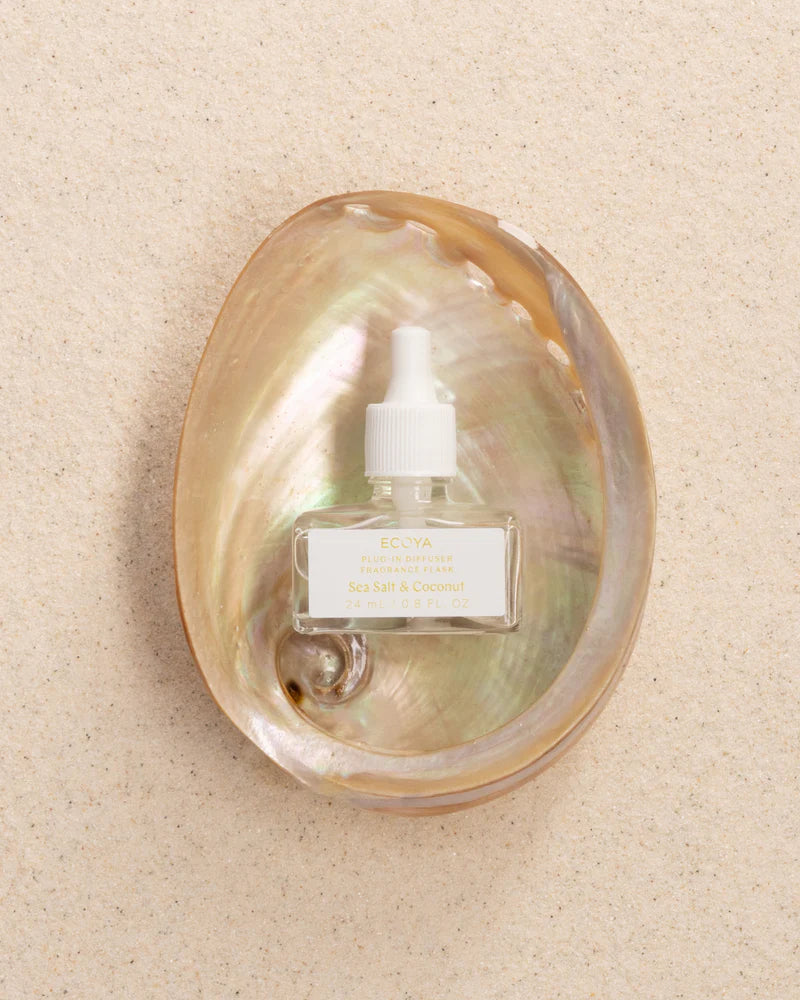 Ecoya Plug-In Diffuser Fragrance Flask | Sea Salt & Coconut