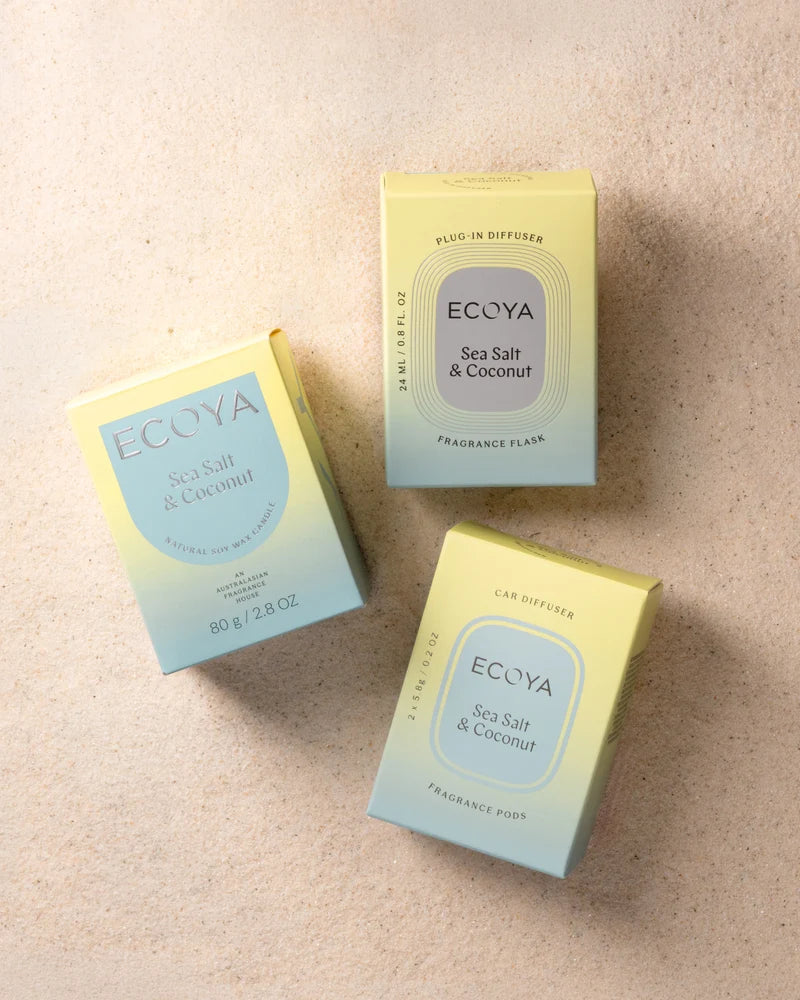 Ecoya Plug-In Diffuser Fragrance Flask | Sea Salt & Coconut