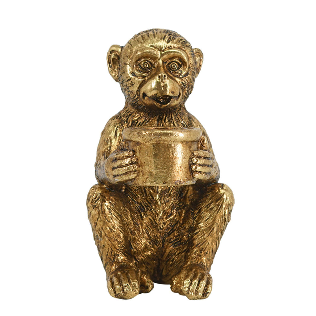 Monkey Taper Candle Holder | Tail Up