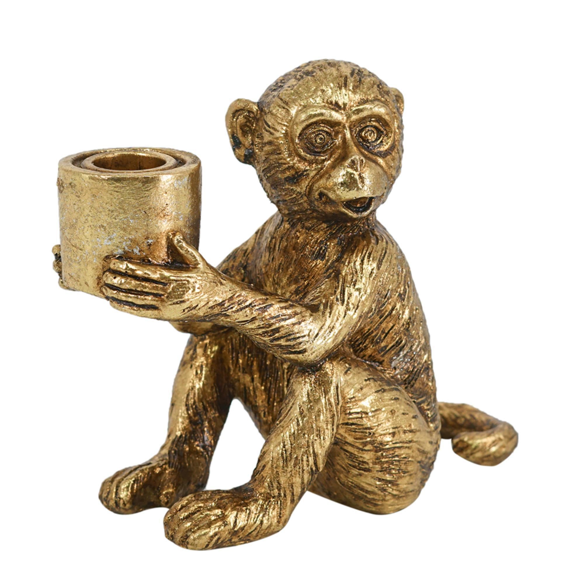 Monkey Taper Candle Holder | Tail Down