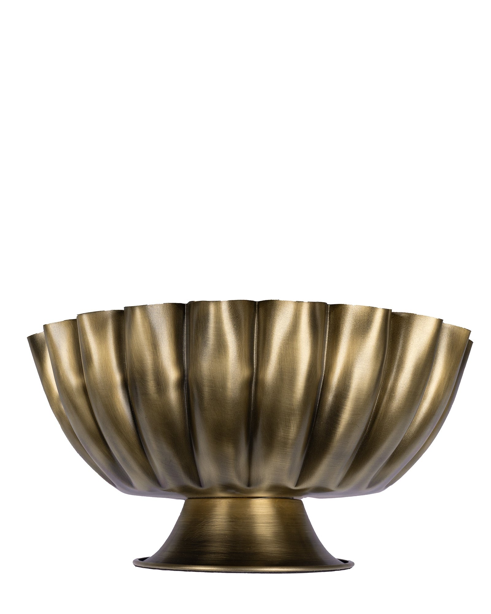 Brass Fluted Bowl | Large