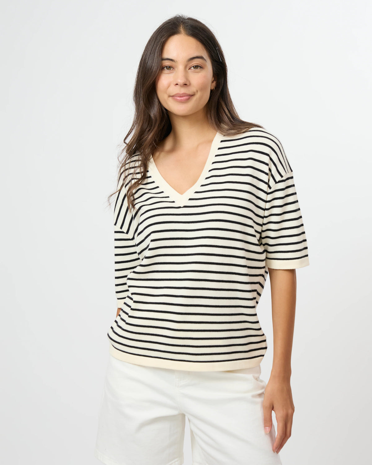 Celine Knit | Black & Ivory